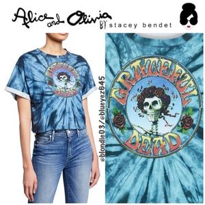Alice + Olivia Grateful Dead “Tommy” tie dye tee S
